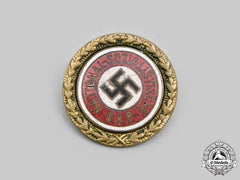 Germany, Nsdap. A Golden Party Badge, Small Version, By Josef Fuess