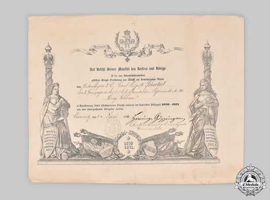 germany,_imperial._a_franco-_prussian_war_commemorative_medal_award_document_to_nco_schubert,1872_m21_0042_mnc7166