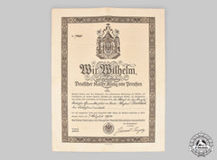 Germany, Imperial. A Travel Certificate To Serbian Attaché At Berlin Consulate, 1914