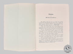 Austria, Imperial. The Statutes Of The Military Merit Cross, 1914