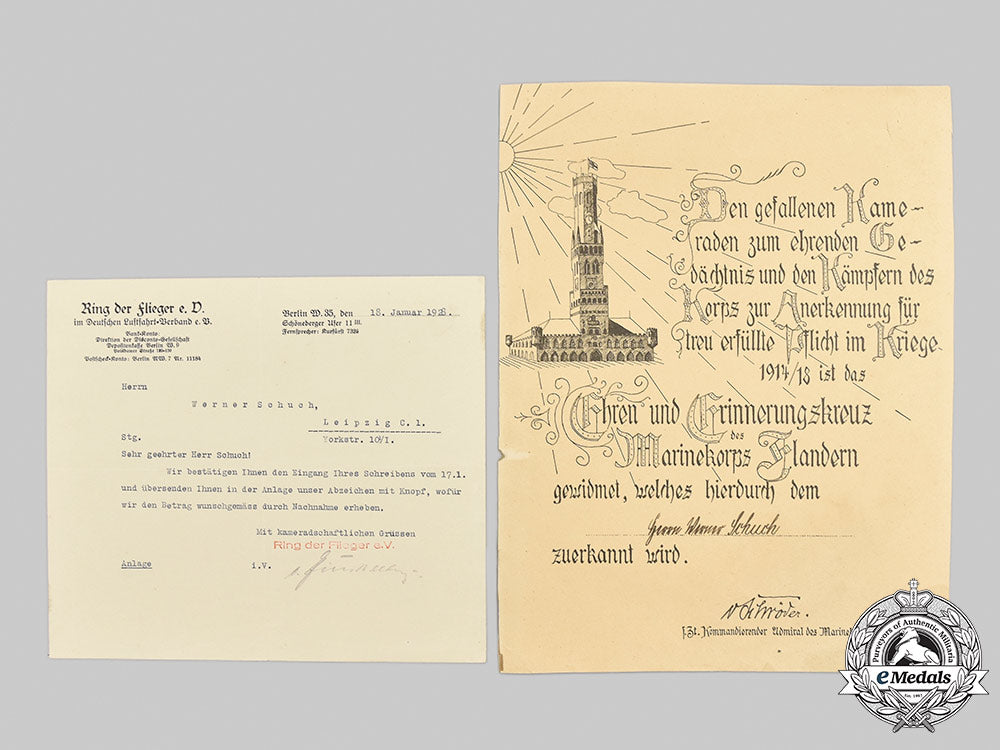 germany,_weimar_republic._two_veterans_badges_documents_to_werner_schuch_m21_155_1
