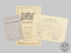 Germany, Kriegsmarine. The Documents To U-Boat Commander Schultze (Submarine Badge With Diamonds)