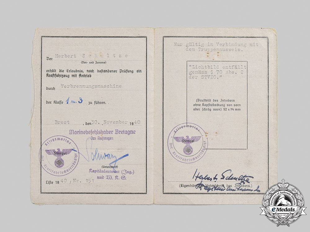 germany,_kriegsmarine._the_documents_to_u-_boat_commander_schultze(_submarine_badge_with_diamonds)_m21_185_1