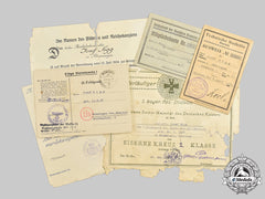 Germany, Third Reich. A Collection Of Documents From First And Second War To Josef Sigg