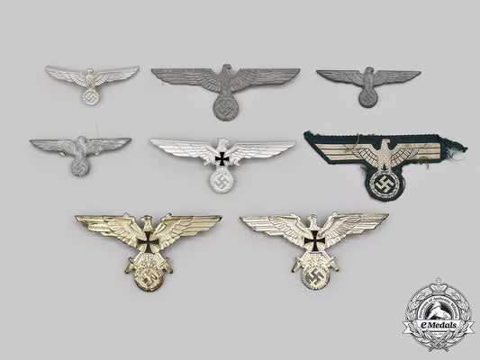 germany,_third_reich._a_mixed_lot_of_eagle_insignia_m21_340
