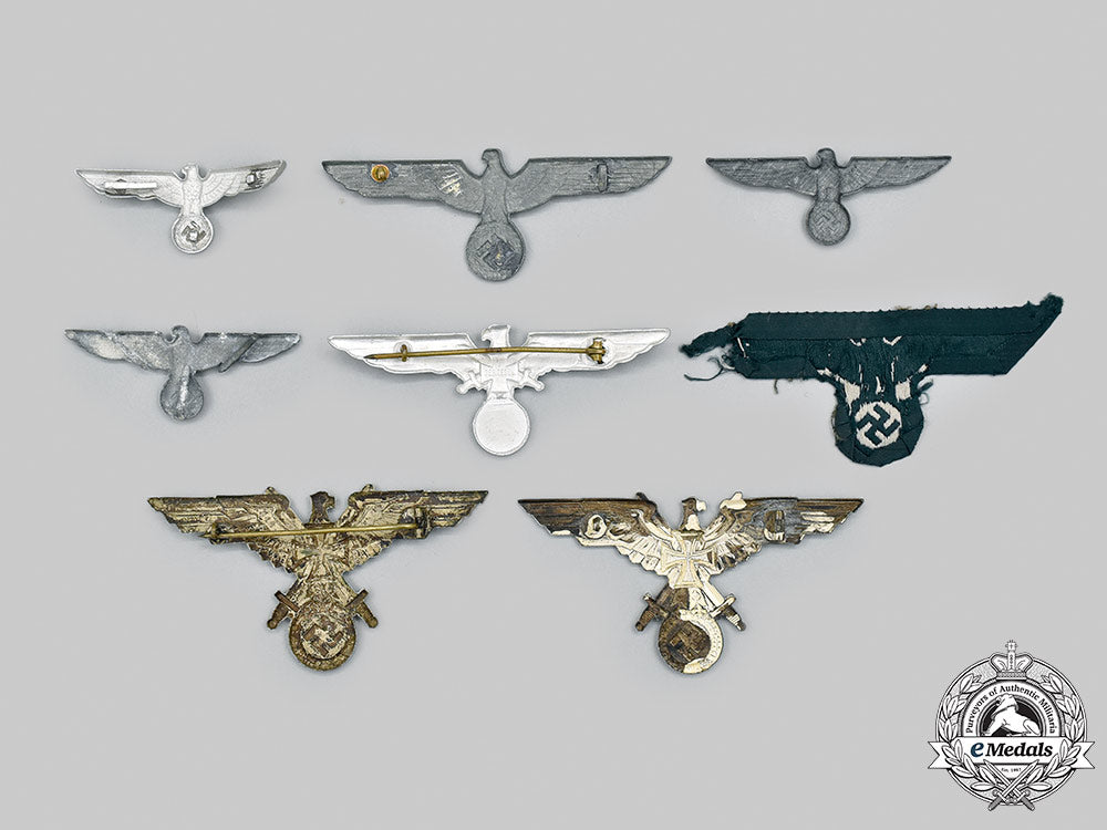 germany,_third_reich._a_mixed_lot_of_eagle_insignia_m21_341