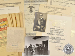 Spain, Spanish State. The Awards Documents And Photo Album Of Admiral Francisco Moreno Fernández