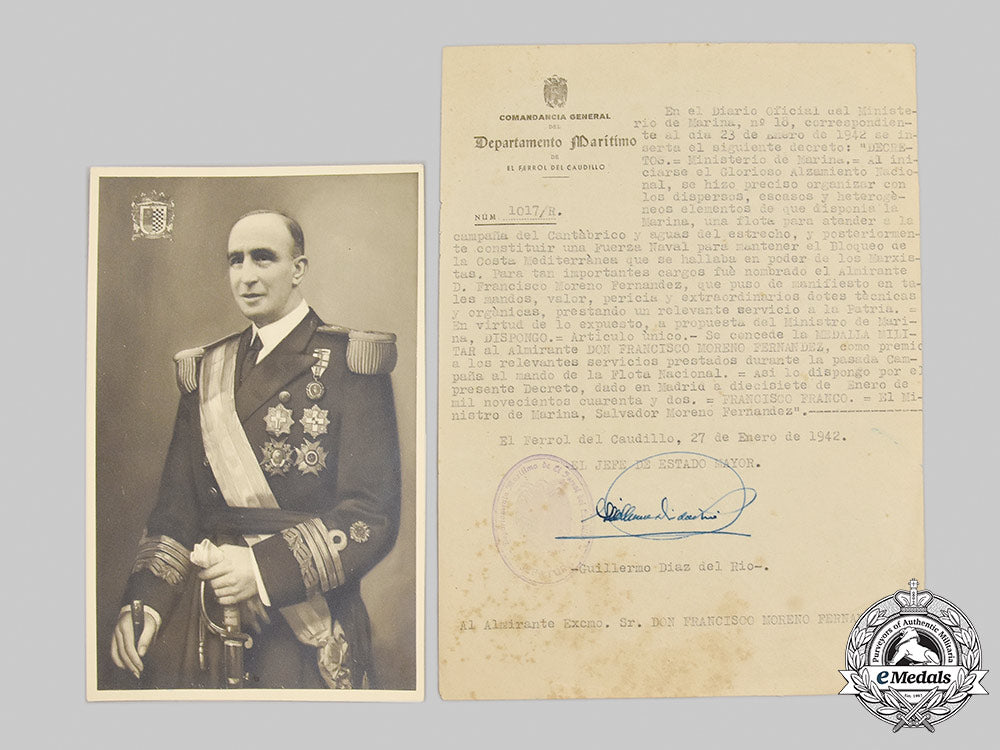 spain,_spanish_state._the_awards_documents_and_photo_album_of_admiral_francisco_moreno_fernández_m21_551_1