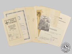 Germany, Imperial. The Estate Of First War Veteran & Bavarian Governmental Inspector Josef Hörmann