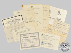 Germany, Imperial. A Collection Of Documents To Major Erich Anderson