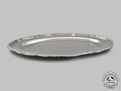 Germany, Imperial. A Rare Silver Meat Tray From The Household Of Kaiser Wilhelm Ii, By Gebrüder Friedländer
