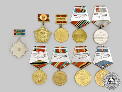 russia,_soviet_union,_federation._a_lot_of_nine_medals_and_badges_m21_644_1