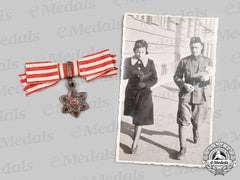 Croatia, Independent State. An Order Of Merit, III Class, Moslem Ladies Version, C.1942