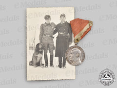 Croatia, Independent State. An Ante Pavelić Bravery Medal, Silver Grade Medal, C.1941