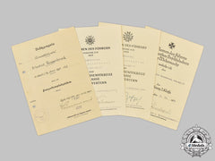 Germany, Heer. A Lot Of Award Documents To Friedrich Rosenbrock, Eastern Front Service