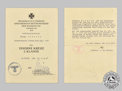 germany,_ss._a_set_of_award_documents_to_unterscharführer_reimar_schmidt,4_th_ss_panzergrenadier_regiment“_der_führer”_m21__mnc0812