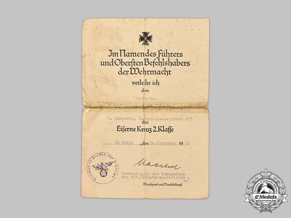 germany,_heer._a_pair_of_award_documents_to_gefreiter_alfred_strödter,_infanterie-_regiment483,_eastern_front_combat_m21__mnc0990_1