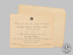 Canada, Dominion. An Invitation For The Visit Of The Prince Of Wales During The Royal Tour Of 1919