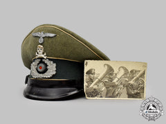 Germany, Heer. An Infanterie-Regiment 17 Visor Cap, With Owner Photo