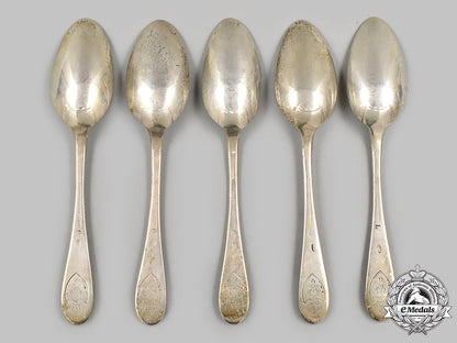 germany,_hohenzollern._a_lot_of_five_hohenzollern_silver_table_spoons,_c.1910_m21__mnc1657