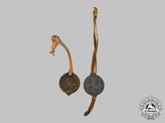 Germany. A Pair Of Sports Medallion Fobs