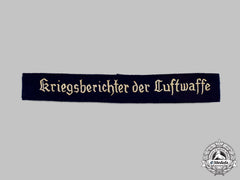 Germany, Luftwaffe. A Luftwaffe War Correspondent Enlisted Personnel Cuff Title