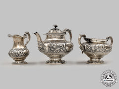United Kingdom. A Silver Tea Set, By William Hunter, C.1855