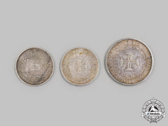 Portugal, Republic. A Lot Of Three Silver Coins, C.1890