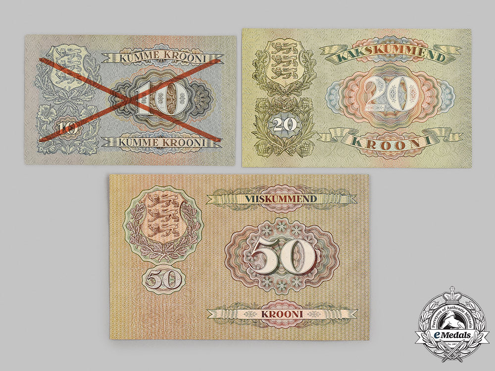 estonia,_republic._a_lot_of_three_banknotes,_c.1930_m21__mnc2641