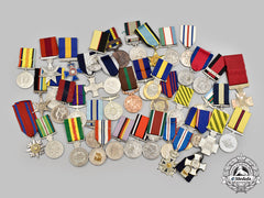 Australia, Canada, Romania, South Africa, United Kingdom. A Lot Of Forty-One Collector Copy Medals
