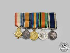 United Kingdom. A First War & Second War Royal Navy Long Service Miniature Group