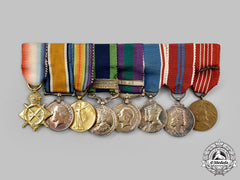 United Kingdom. A First War, India & Iraq Service Miniature Group, Captain Frank Burns Webb