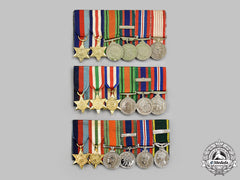 Canada, Commonwealth. Three Second War Miniature Groups Of Six