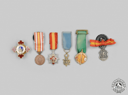 spain,_kingdom,_franco_era._a_lot_of_six_miniature_awards_m21_mnc3458