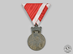 Croatia, Independent State. An Order Of The Crown Of King Zvonimir, Bronze Grade Medal, C.1941