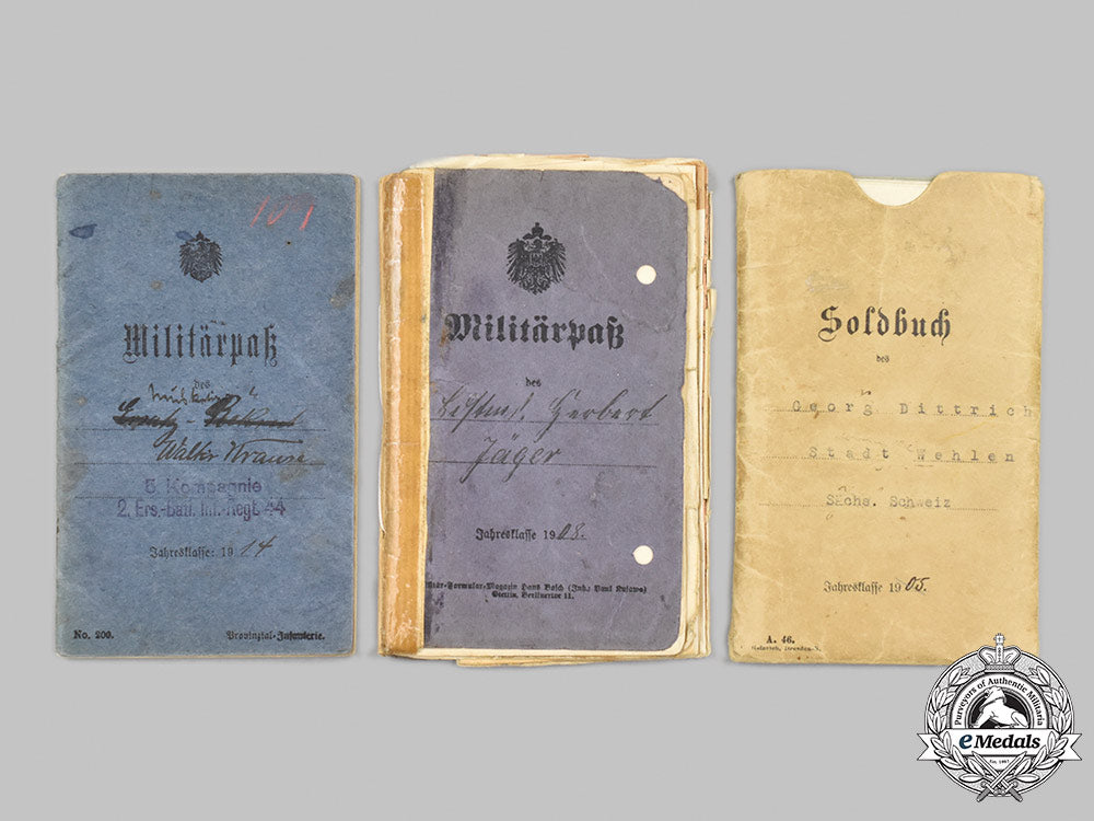 germany,_imperial._a_lot_of_first_world_war_militärpäße_and_award_documents_m21_mnc5209_1