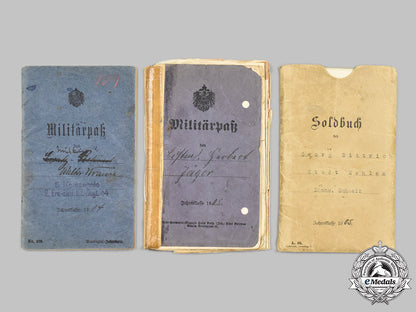 germany,_imperial._a_lot_of_first_world_war_militärpäße_and_award_documents_m21_mnc5209_1