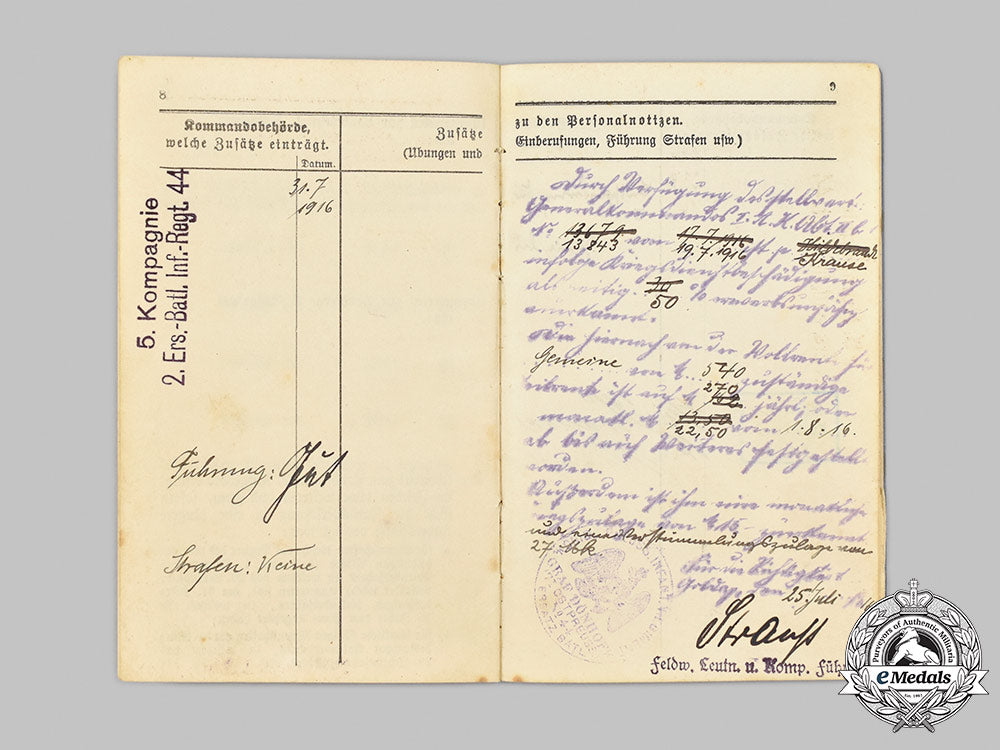 germany,_imperial._a_lot_of_first_world_war_militärpäße_and_award_documents_m21_mnc5213_1