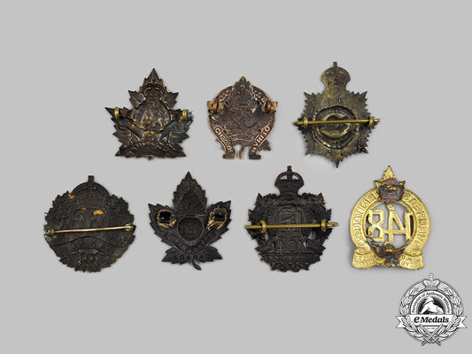 canada,_cef._seven_first_war_uniform_badges_m21_mnc5462