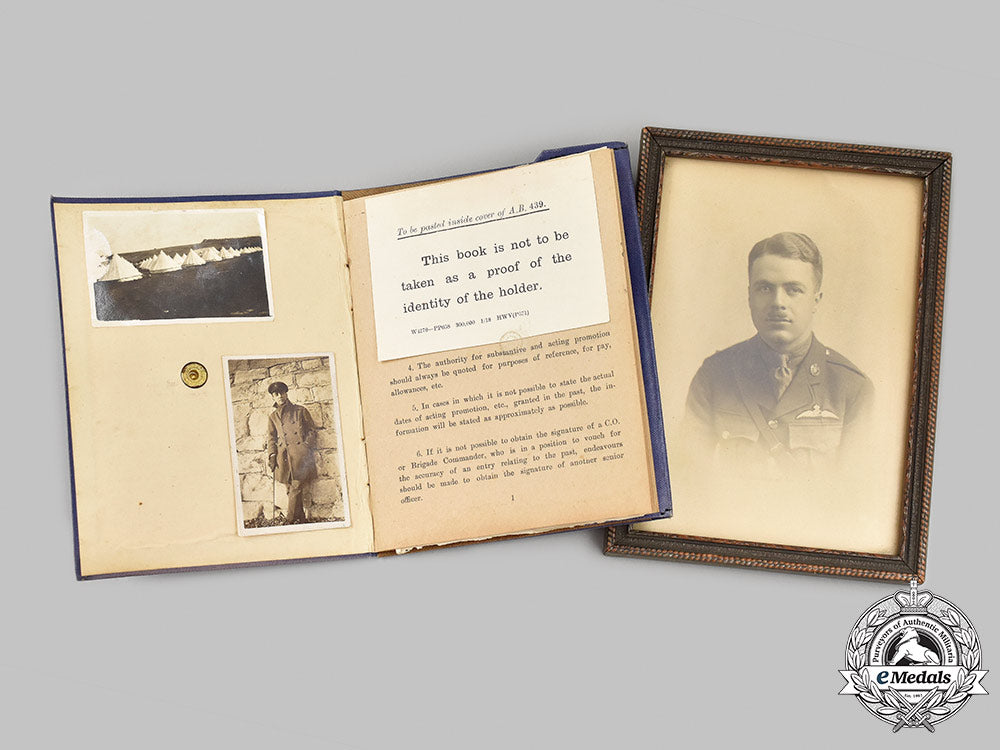 canada,_cef._an_army_book&_photograph,_second_lieutenant_hill,_royal_flying_corps_m21_mnc5573