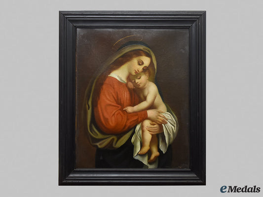 italy,_states._an_oil_painting_of_the_madonna_and_christ_child,_c.1870_m22_cbb_6995_1