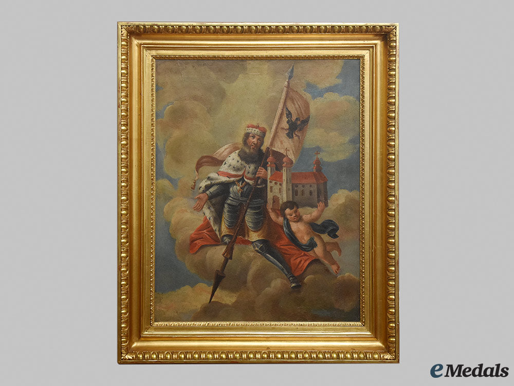 austria,_empire._a_large_oil_painting_of_a_holy_roman_emperor,_c.1900_m22_cbb_7001_1
