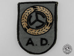 A Rare Second War Dutch “Oostkorps” N.a.d. Arm Badge
