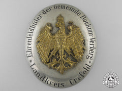 An Imperial Prussian Game Warden's Badge; District Krefeld