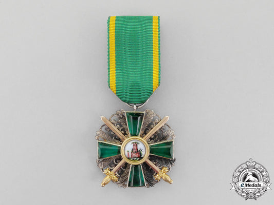 an_order_of_the_lion_of_zahringen,_knight2_nd_class_cross_with_gold_swords_m_271