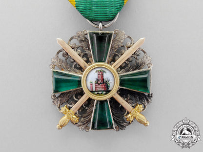 an_order_of_the_lion_of_zahringen,_knight2_nd_class_cross_with_gold_swords_m_272
