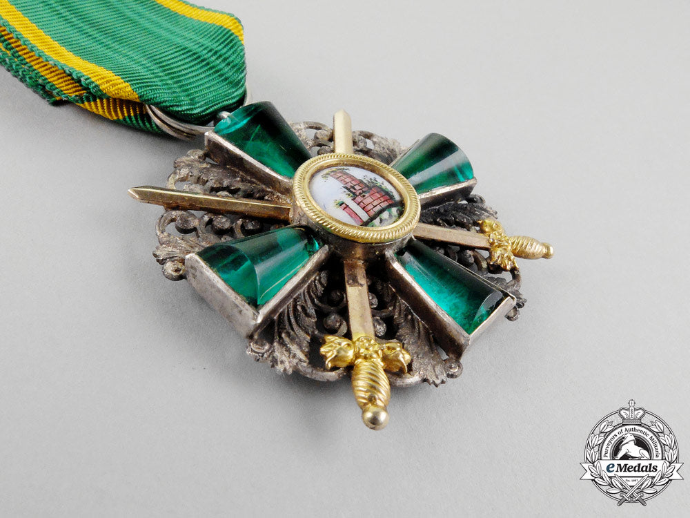 an_order_of_the_lion_of_zahringen,_knight2_nd_class_cross_with_gold_swords_m_275