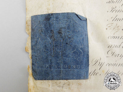 an1805_appointment_document_to_ordnance_storekeeper_at_quebec_city,_lower_canada_m_278