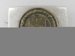 A Rheinland Fire Defence Service Enlisted Man's Belt Buckle; Published Example