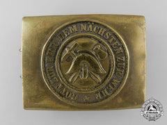 Germany, Weimar Republic. A Volunteer Fire Defence Service Enlisted Man's Belt Buckle
